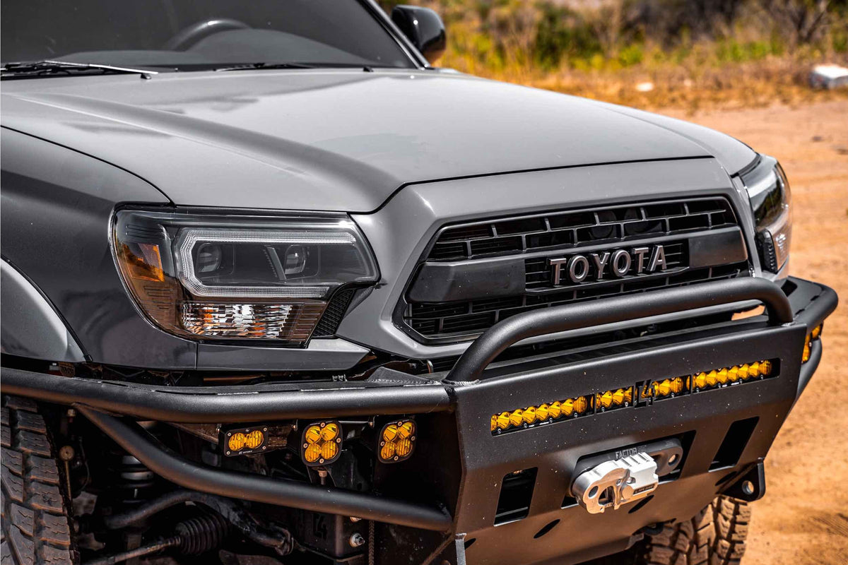 XB Hybrid LED Headlights: Toyota Tacoma (12-15 / Amber DRL / Set) - Headlights (Image 4 of 6)