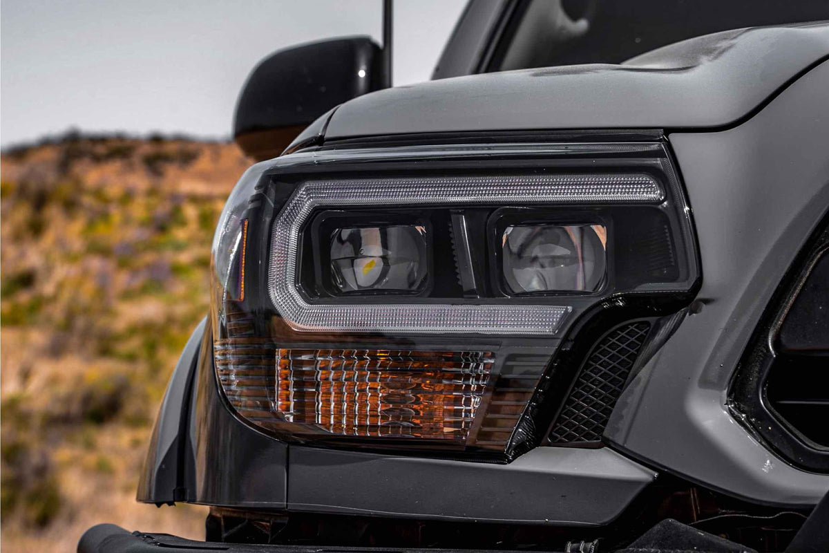 XB Hybrid LED Headlights: Toyota Tacoma (12-15 / Amber DRL / Set) - Headlights (Image 5 of 6)