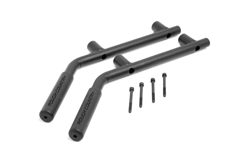 RC Grab Handles | Steel | FR & RR | Red | Jeep Wrangler JK/Wrangler Unlimited (07-18) (manufacturer page)