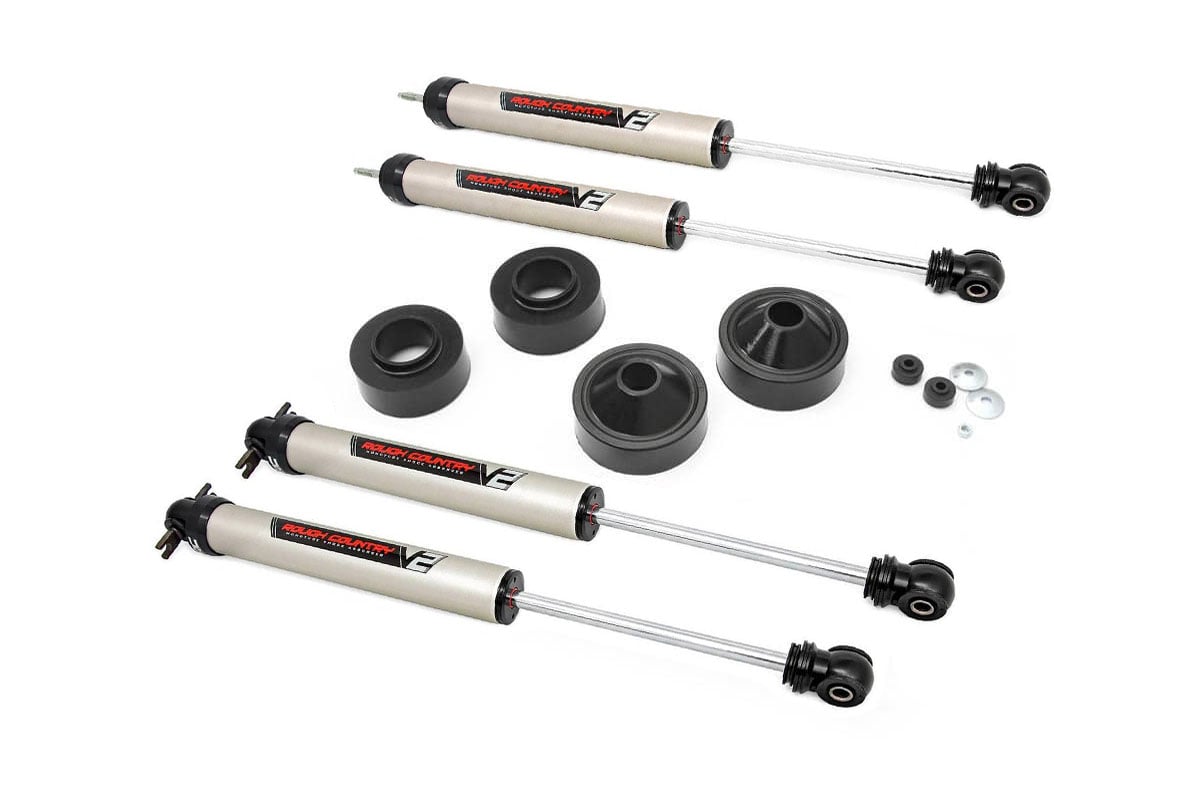 Rough Country 65171 1.75 Inch Lift Kit | V2 | Jeep Wrangler JK/Wrangler Unlimited (2007-2018) - Image 1