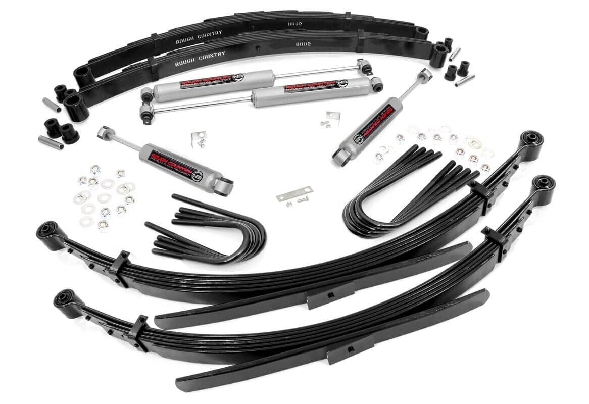 Rough Country 18030 4 Inch Lift Kit | RR Spring | Chevy/GMC C10/K10 C15/K15 Truck/Half-Ton Suburban (69-72) - Image 1