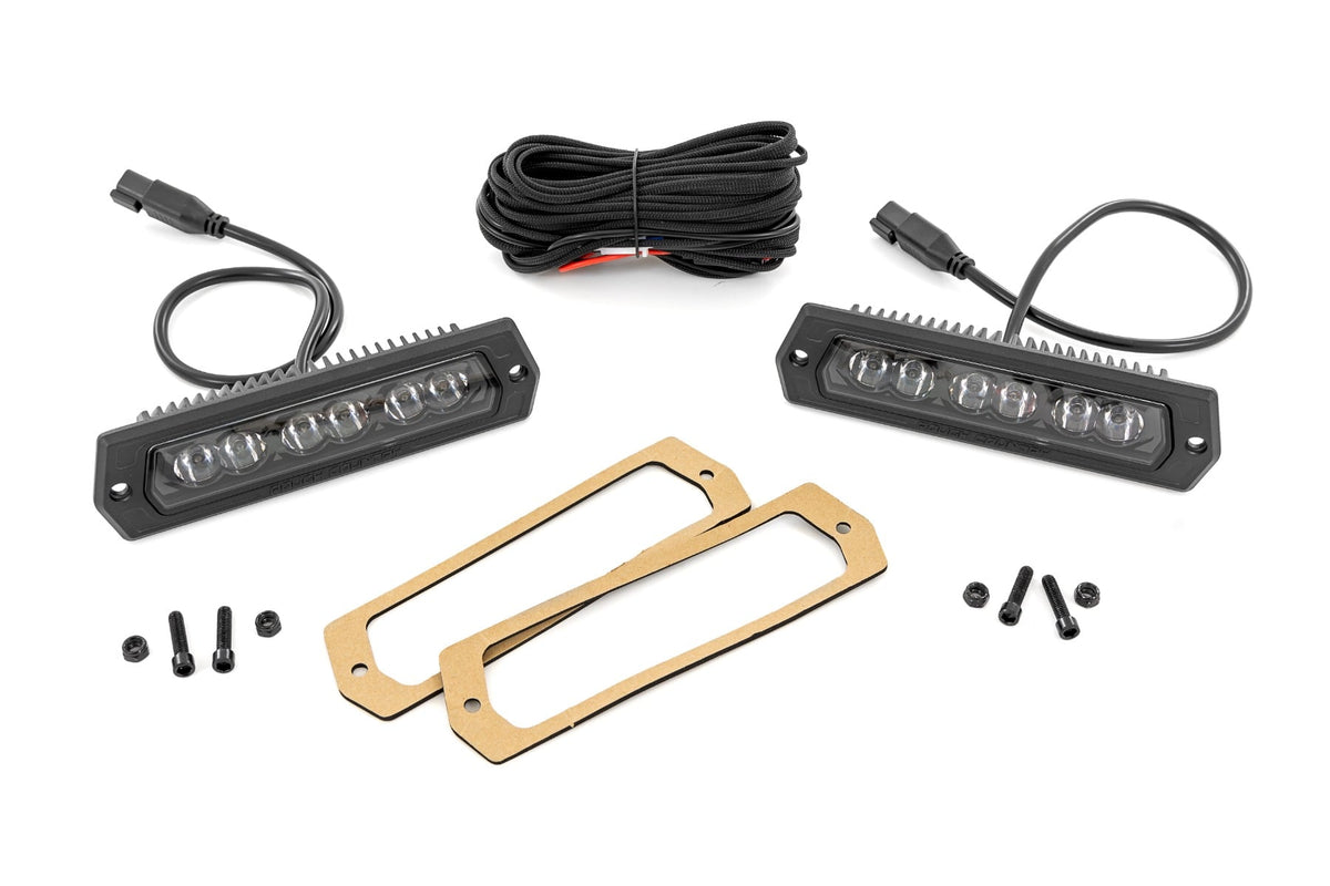 6 Inch Black Series LED Lights | Flush Mount | Pair - Lighting & Acc (Image 1 of 2)