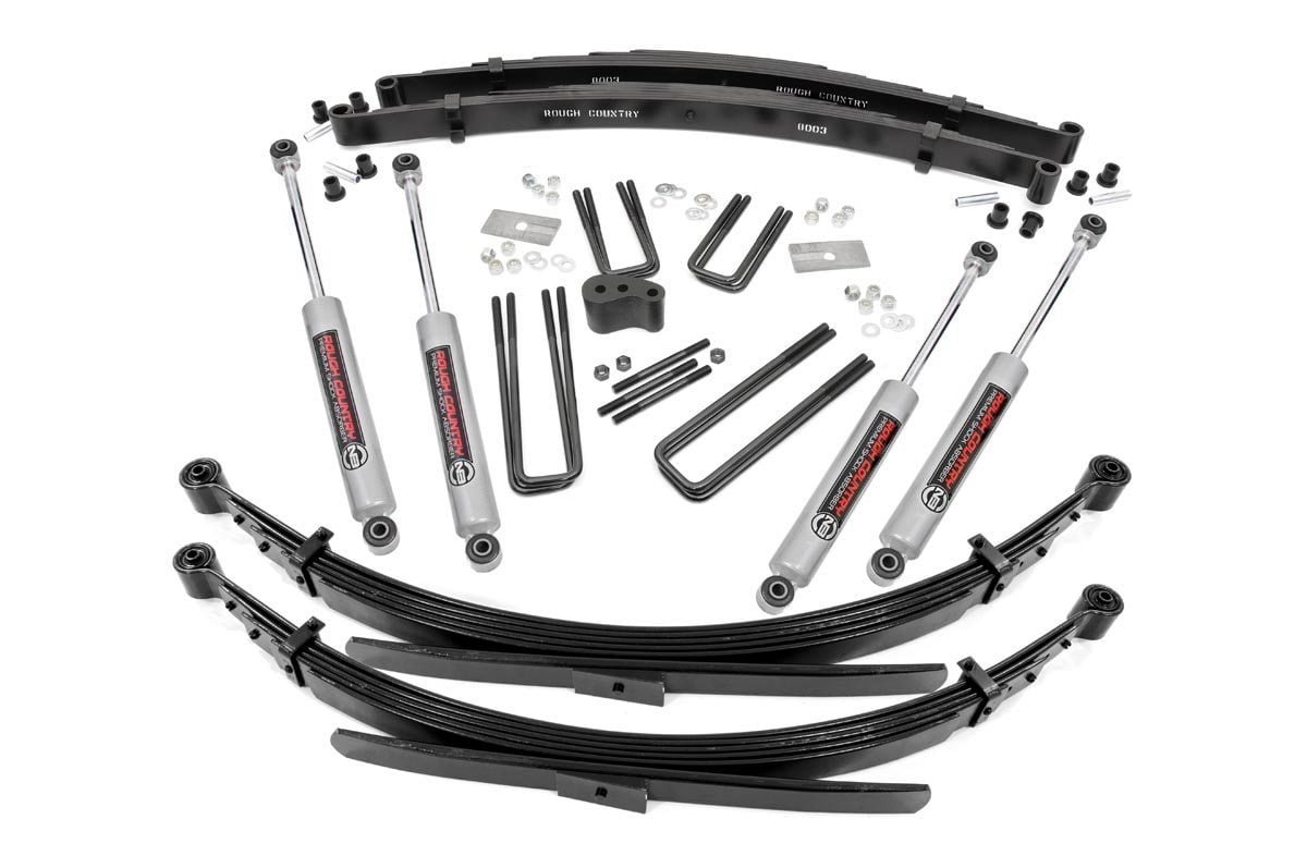 Rough Country 4 Inch Lift Kit | Rear Blocks | Dodge W200 Truck/W300 Truck 4WD (1978-1980) - Image 5