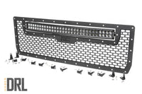 Mesh Grille | 30" Dual Row LED | Black | Amber DRL | GMC Sierra 1500 (14-15) - Lighting & Acc (Image 1 of 6)
