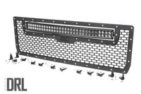 Mesh Grille | 30" Dual Row LED | Black | White DRL | GMC Sierra 1500 (14-15) - Lighting & Acc (Image 1 of 6)