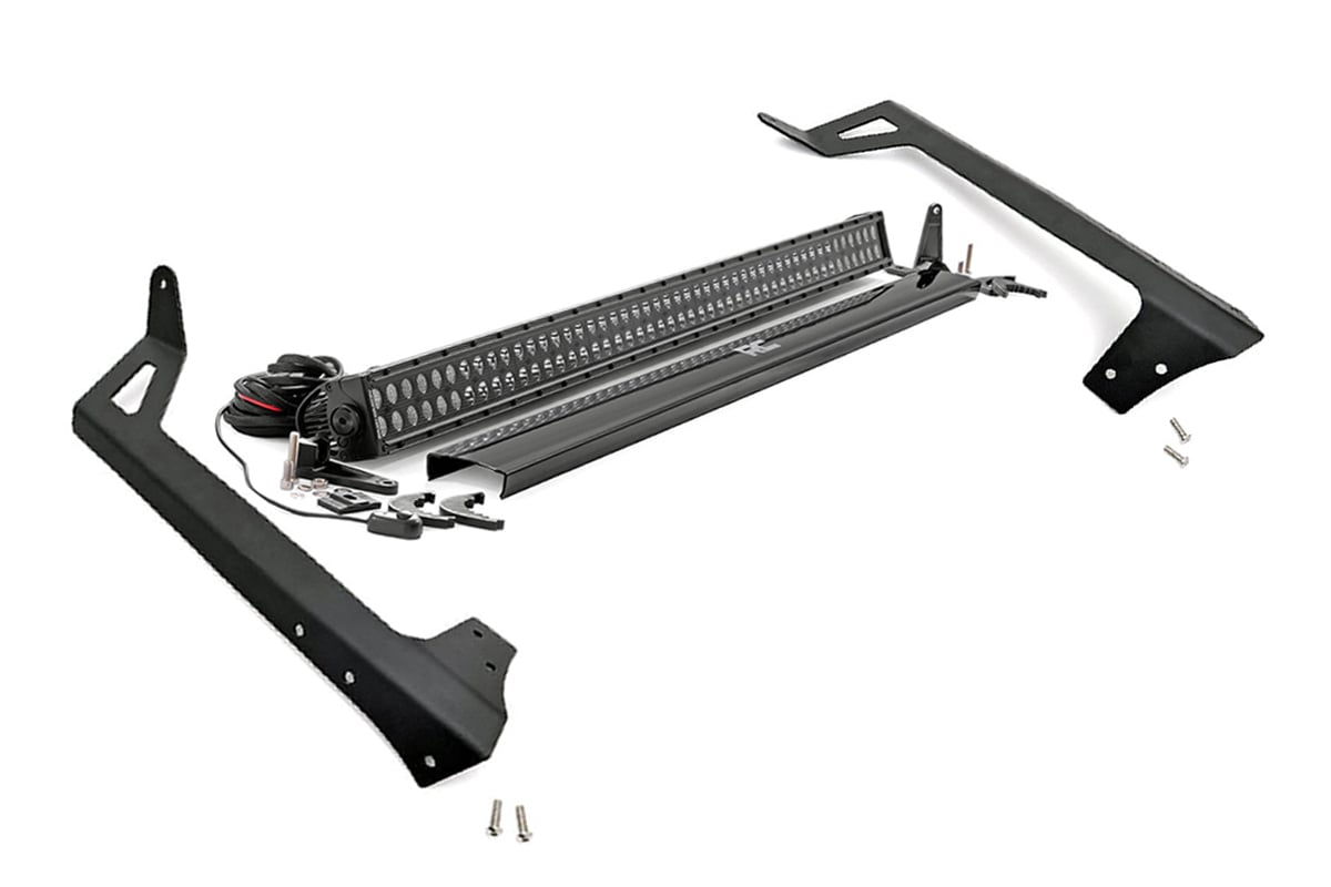 LED Light Kit | Windshield Mount | 50" Black Dual Row | Jeep Wrangler JK (07-18) - Lighting & Acc (Image 1 of 4)