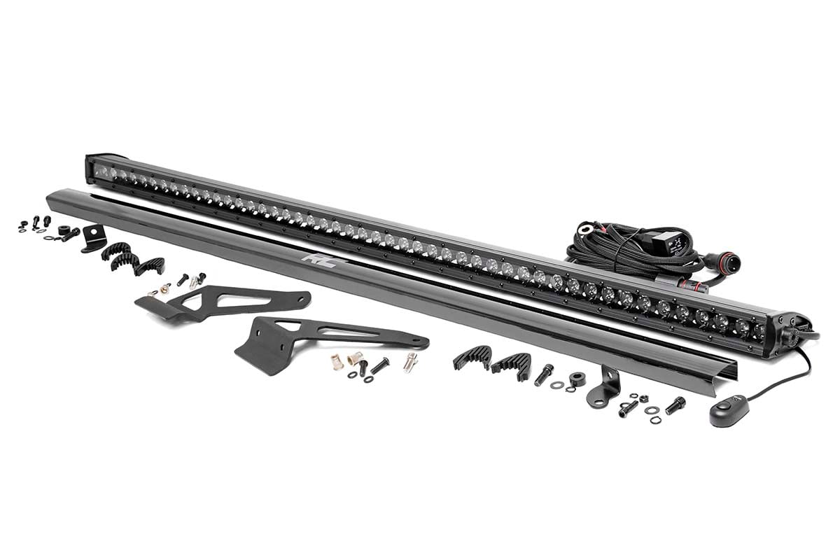 Rough Country 71026 LED Light | Windhshield | 50" Blk Single Row | Can-Am Defender HD 5/HD 8/HD 9/HD 10 - Image 1