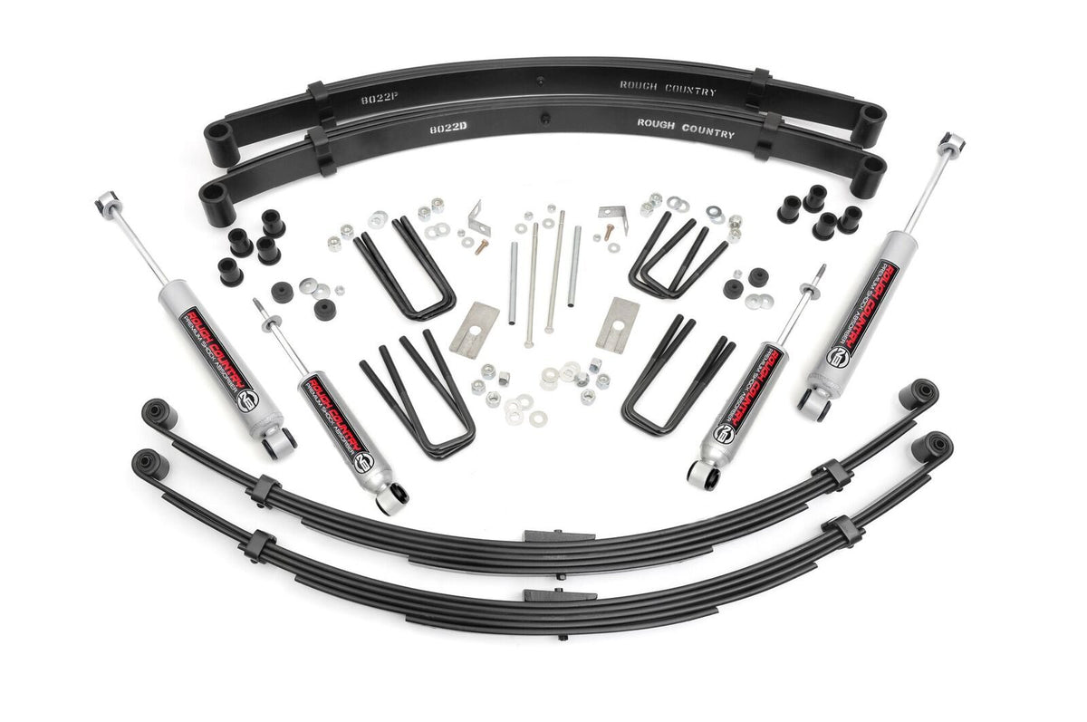 Rough Country 71530 3 Inch Lift Kit | Rear Springs | Toyota Truck 4WD (1984-1985) - Image 1
