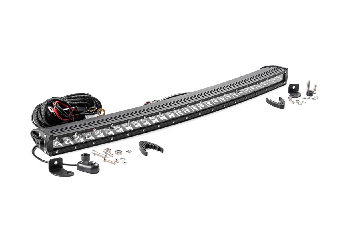 30 Inch Chrome Series LED Light Bar | Curved | Single Row - Lighting & Acc (Image 1 of 6)