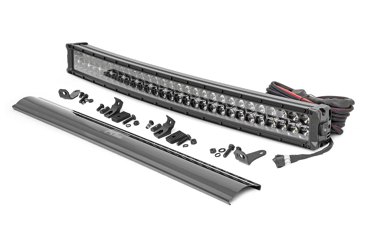 30 Inch Black Series LED Light Bar | Curved | Dual Row | Cool White DRL - Lighting & Acc (Image 1 of 6)