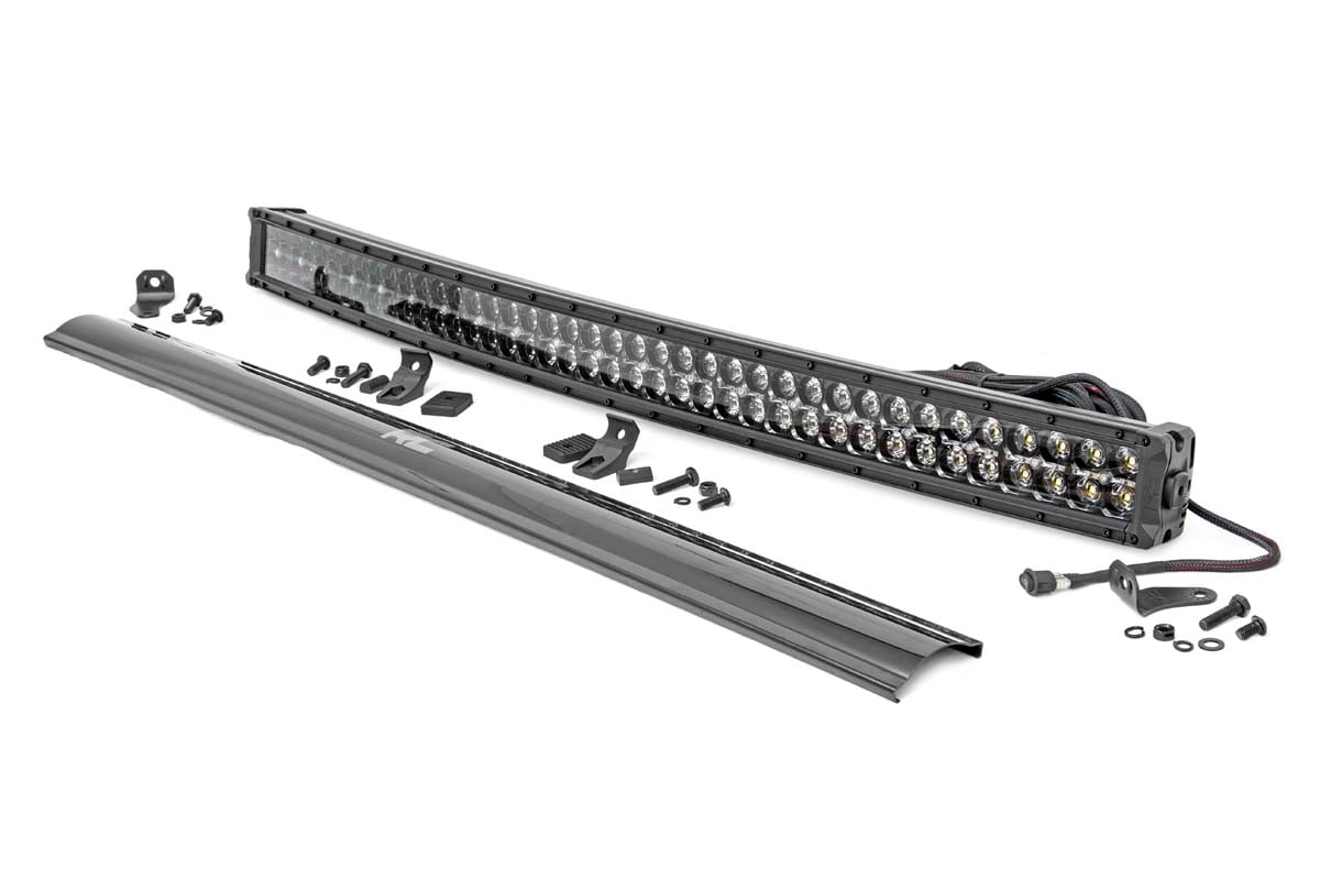 40 Inch Black Series LED Light Bar | Curved | Dual Row | Cool White DRL - Lighting & Acc (Image 1 of 6)