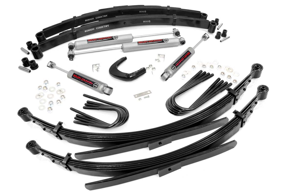4 Inch Lift Kit | 56 Inch Rear Springs | Chevy/GMC 3/4-Ton Suburban/C25/K25 Truck (73-76) - Susp Lift Kits 4wd (Image 1 of 4)
