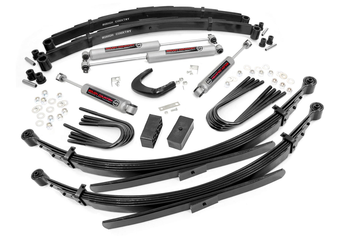 Rough Country 21530 6 Inch Lift Kit | 56 Inch RR Springs | Chevy/GMC 3/4-Ton Suburban (77-91)/C25/K25 Truck (77-87) - Image 1