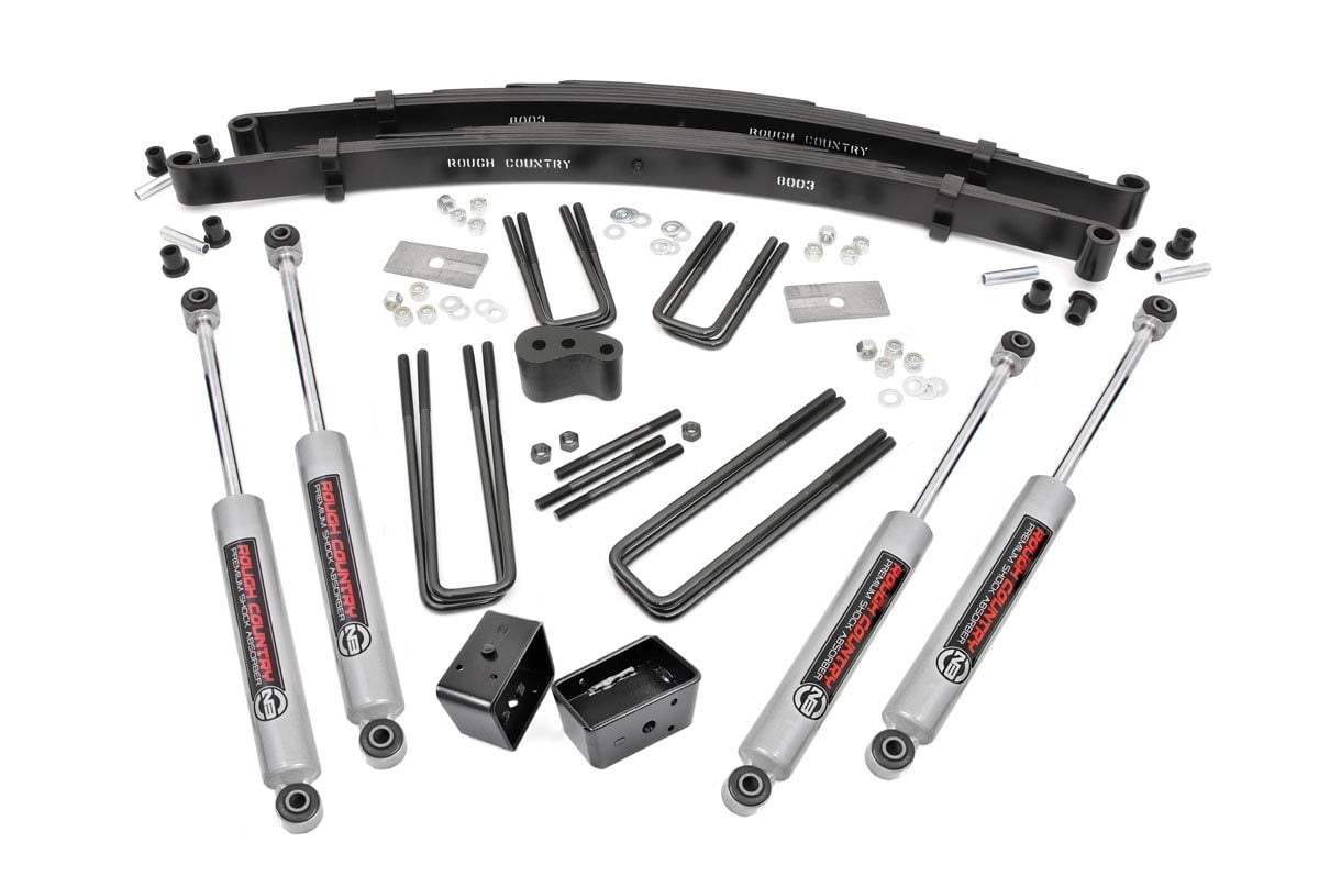 Rough Country 4 Inch Lift Kit | Rear Blocks | Dodge W200 Truck/W300 Truck 4WD (1978-1980) - Image 2