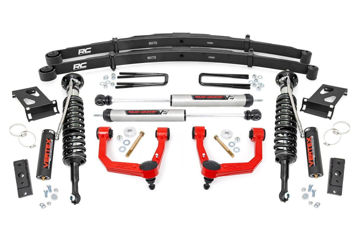 3.5 Inch Lift Kit | Red UCA | Vertex/V2 | Toyota Tacoma 2WD/4WD (2005-2023) - Vertex Kits (Image 1 of 6)