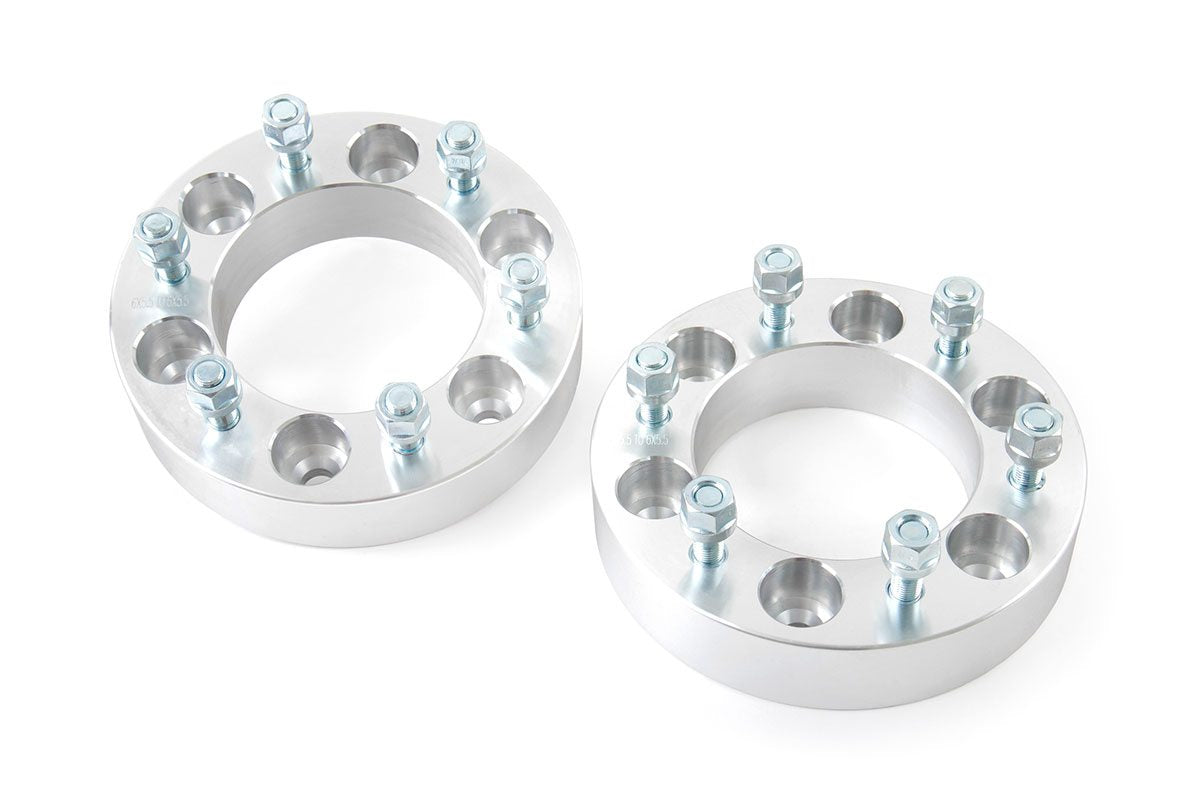 Rough Country 10086 1.5 Inch Wheel Spacers | 6x5.5 | Chevy C10/K10 Truck 2WD/4WD (1977-1987) - Image 1