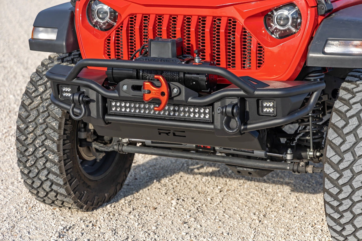Front Winch Bumper | Tubular | Skid Plate | Jeep Gladiator JT/Wrangler JK & JL/Wrangler Unlimited - Bumpers (Image 6 of 6)