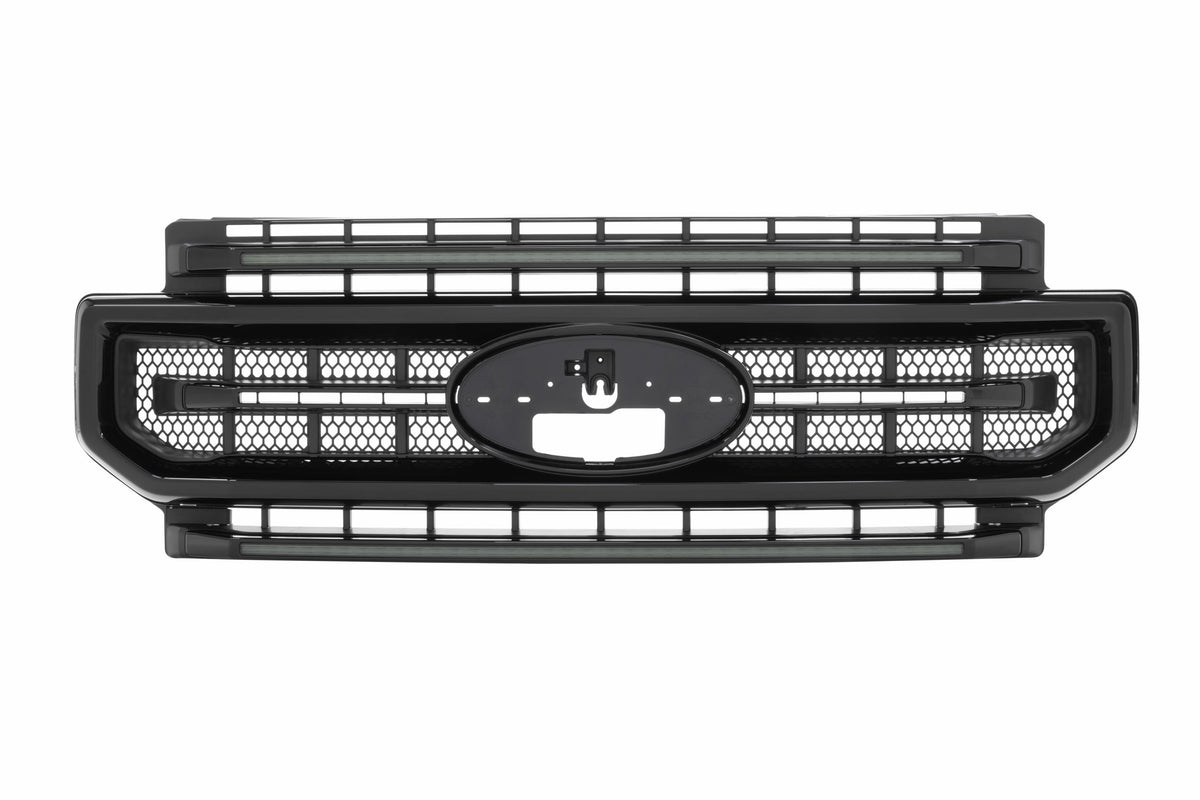 XBG LED Grille: Ford Super Duty (20-22 / Black / White DRL) - Grilles (Image 1 of 6)