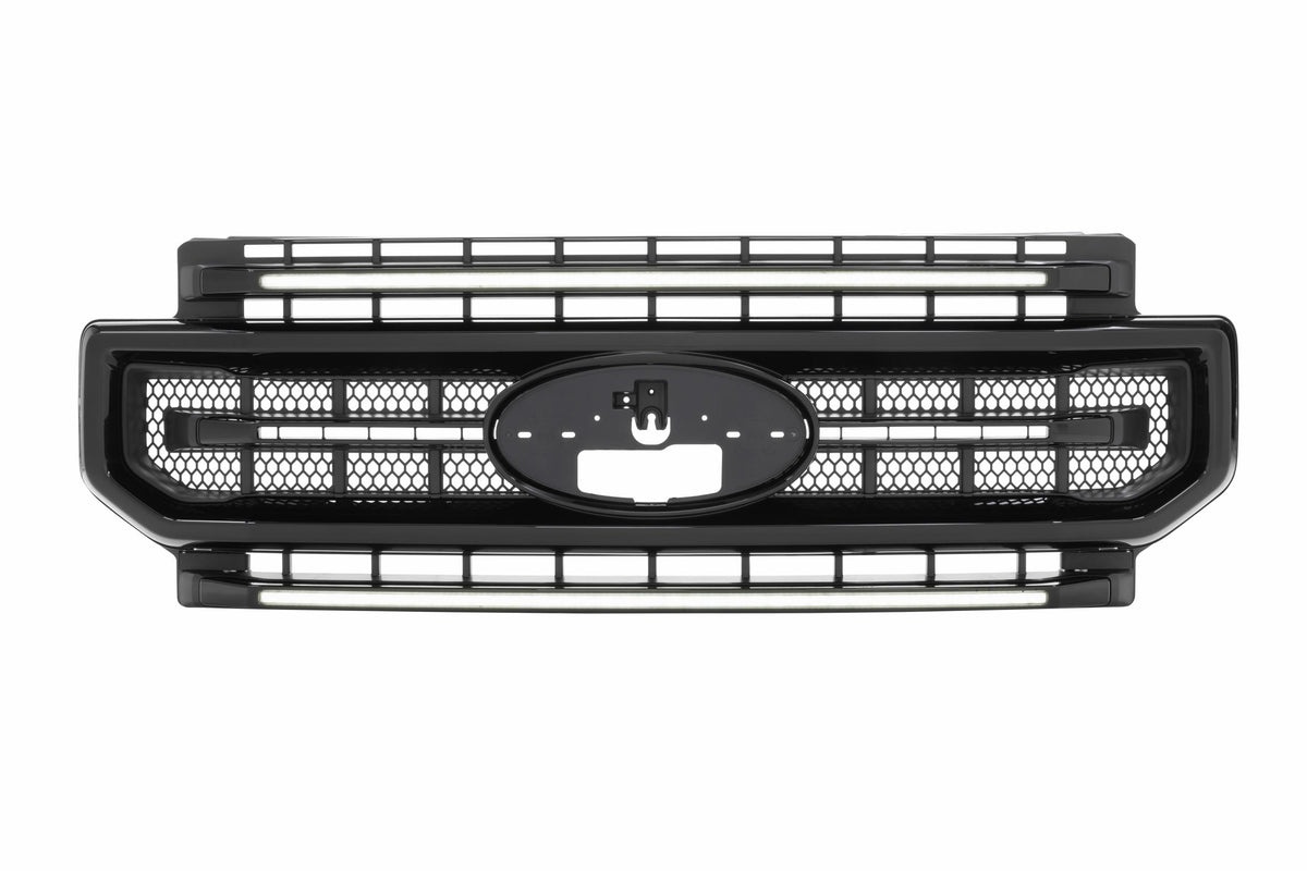 XBG LED Grille: Ford Super Duty (20-22 / Black / White DRL) - Grilles (Image 3 of 6)
