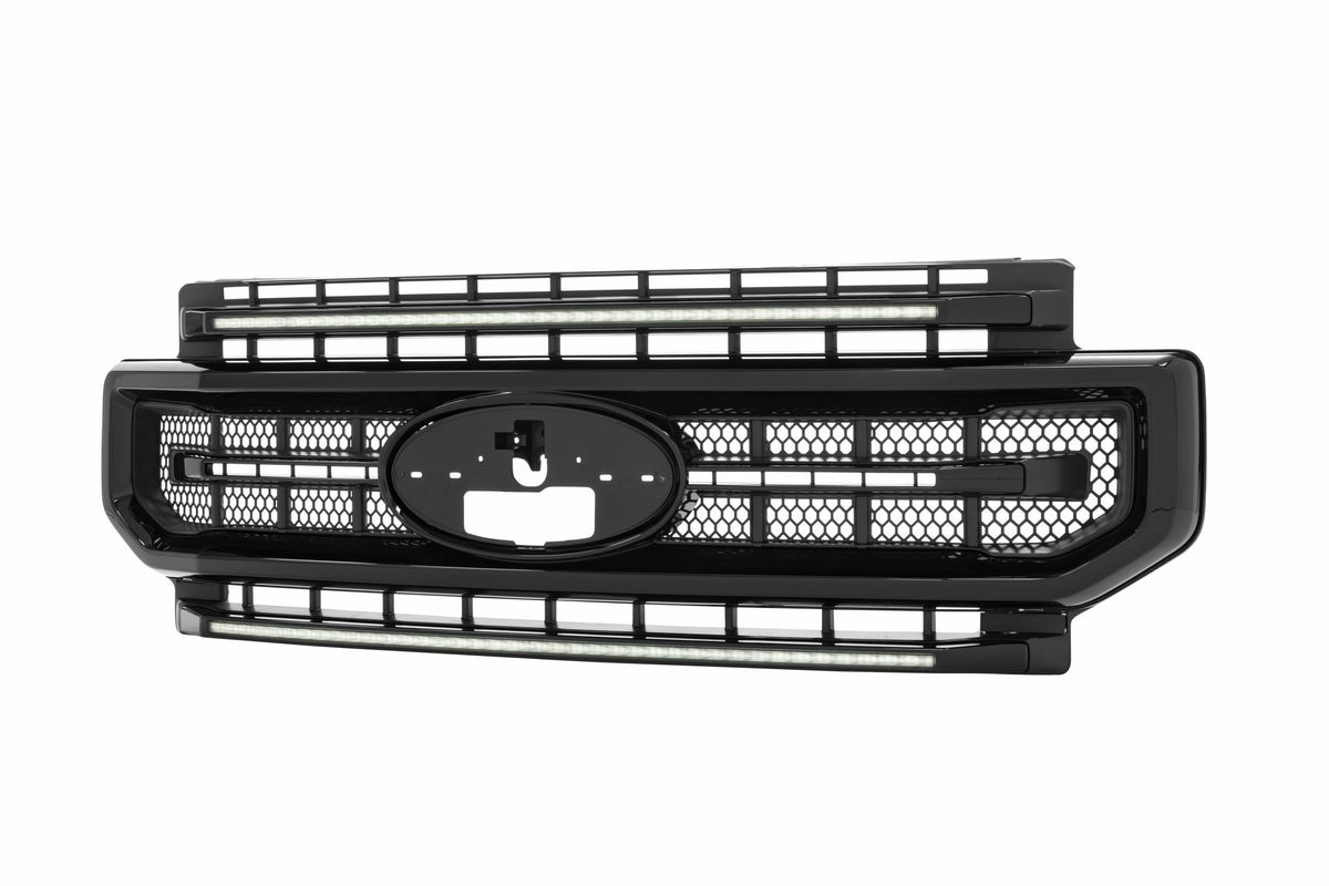 XBG LED Grille: Ford Super Duty (20-22 / Black / White DRL) - Grilles (Image 5 of 6)