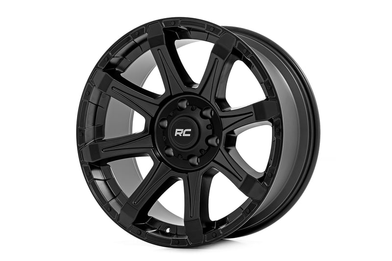 RC 81 Series Wheel | One-Piece | Semi Gloss Black | 20x9 | 8x6.5 | 0mm (manufacturer page)