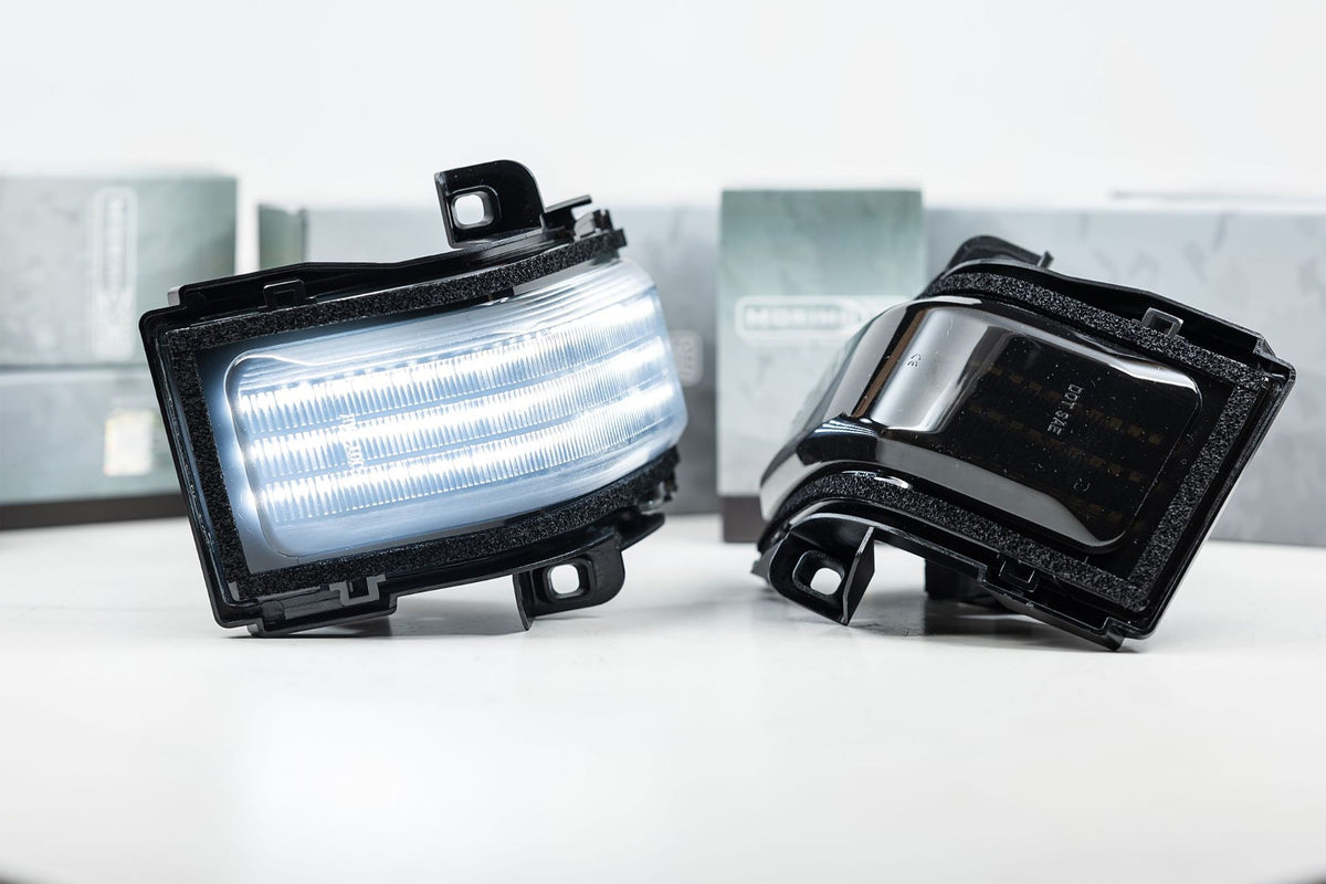 XB LED Mirror Lights: Ford Super Duty (17-27 / Set) - DRL & Signals (Image 3 of 6)