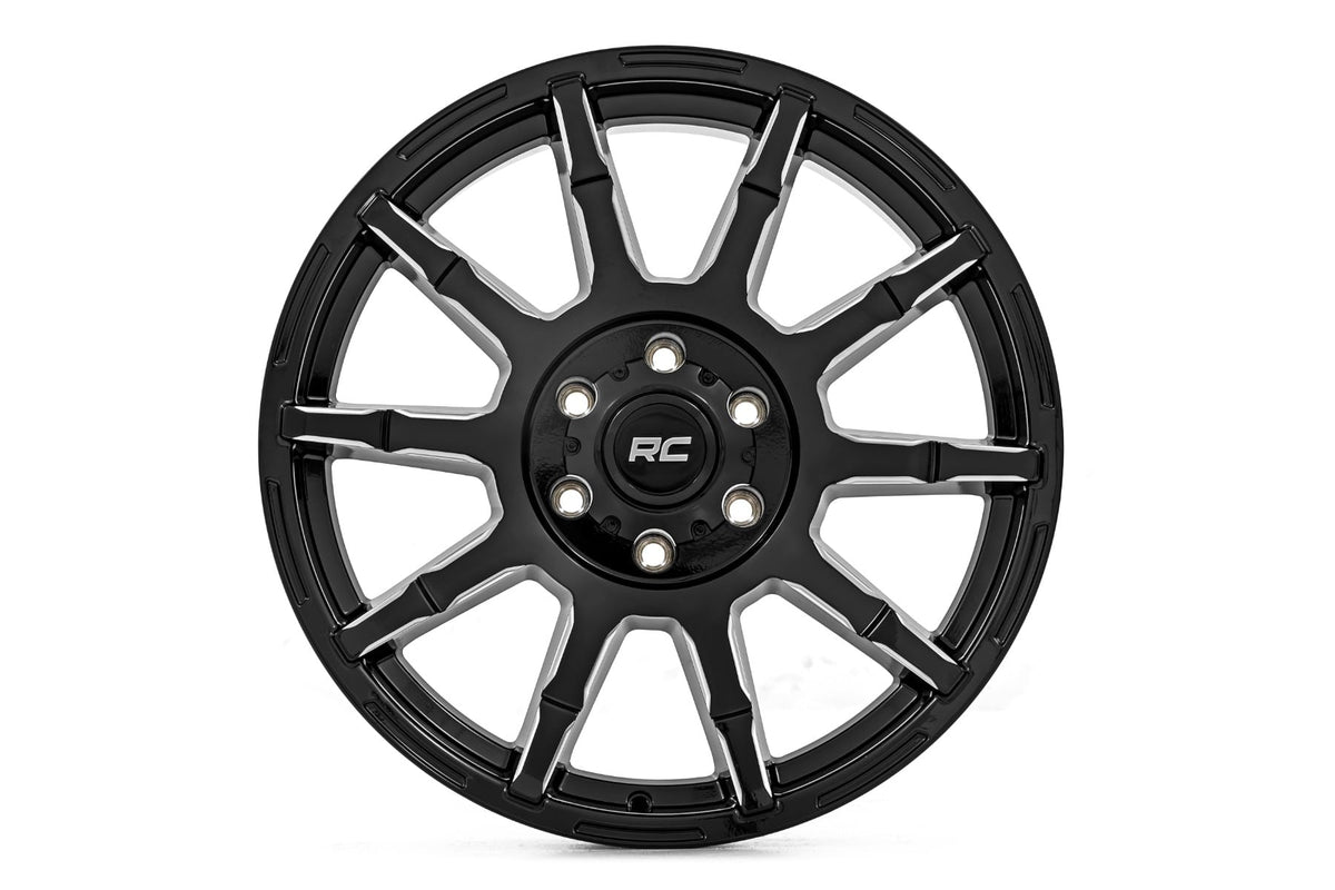 Rough Country 83 Series Wheel | One-Piece | Gloss Black | 20x9 | 8x170 | -12mm - RC Wheels (Image 2 of 6)
