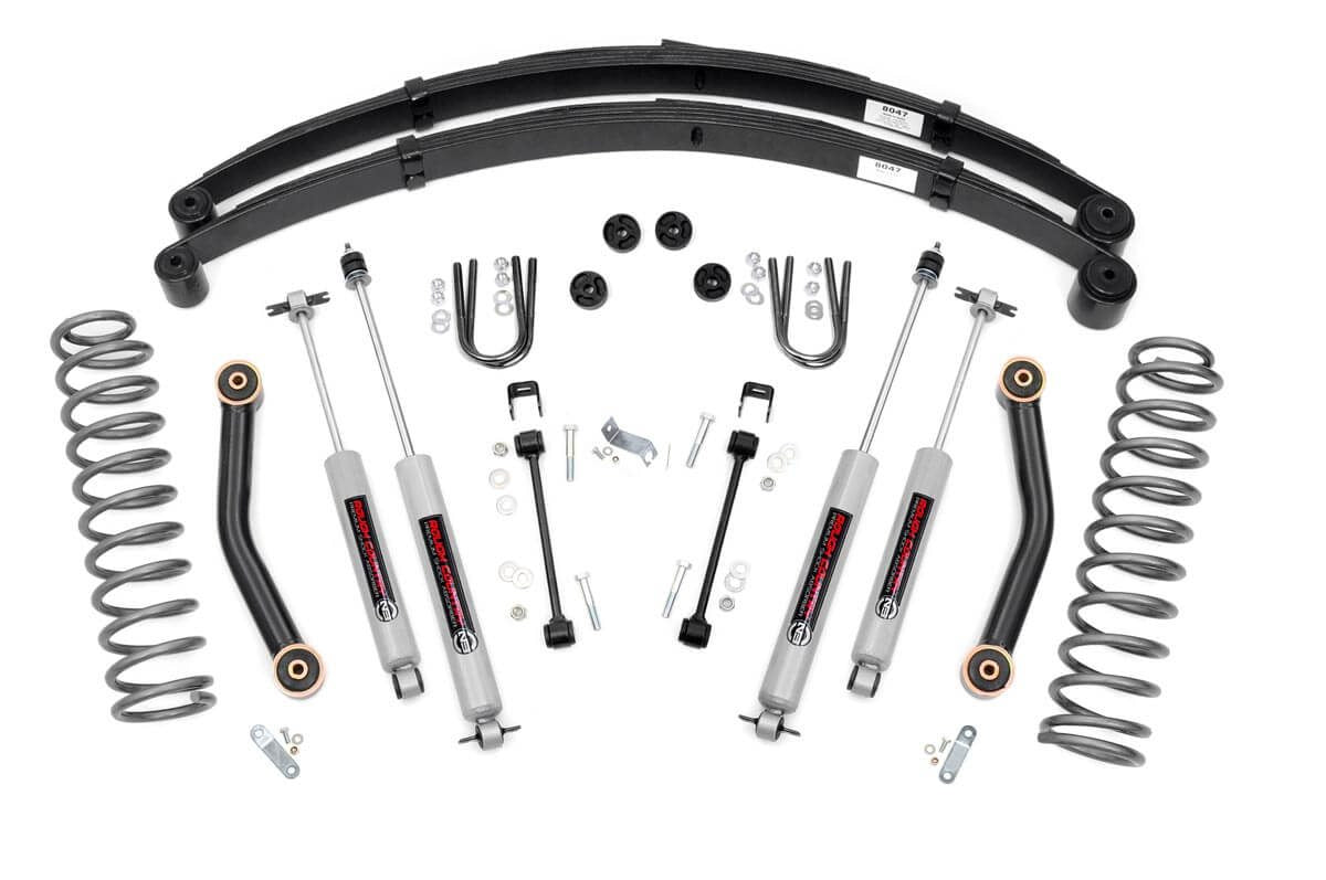 RC 4.5 Inch Lift Kit | RR springs | Jeep Cherokee XJ 2WD/4WD (1984-2001) (manufacturer page)