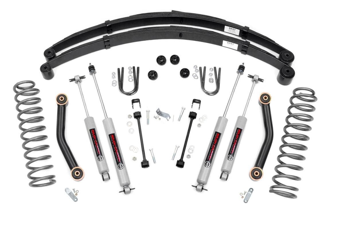 4.5 Inch Lift Kit | RR springs | Jeep Cherokee XJ 2WD/4WD (1984-2001) - Susp Lift Kits 4wd (Image 1 of 6)