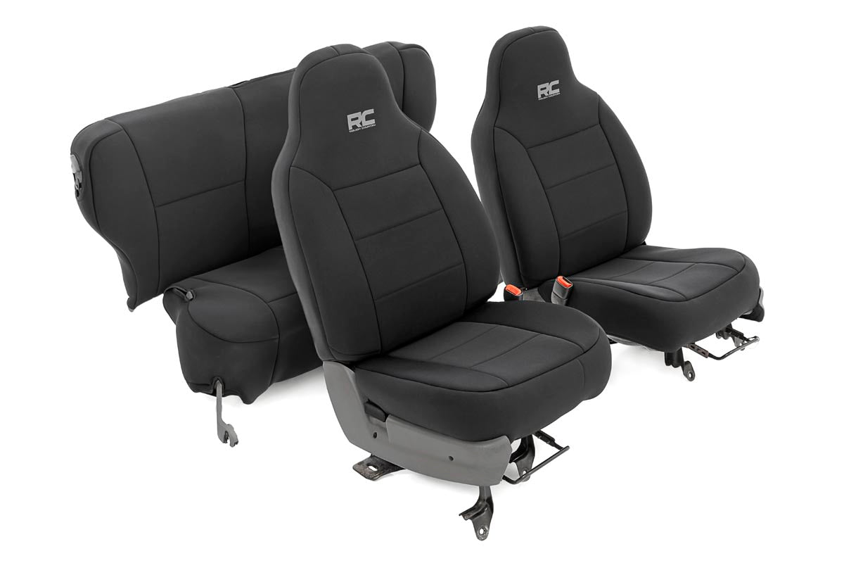 RC Seat Covers | Non Detach Headrest FR and Rear | Jeep Cherokee XJ (84-96) (manufacturer page)