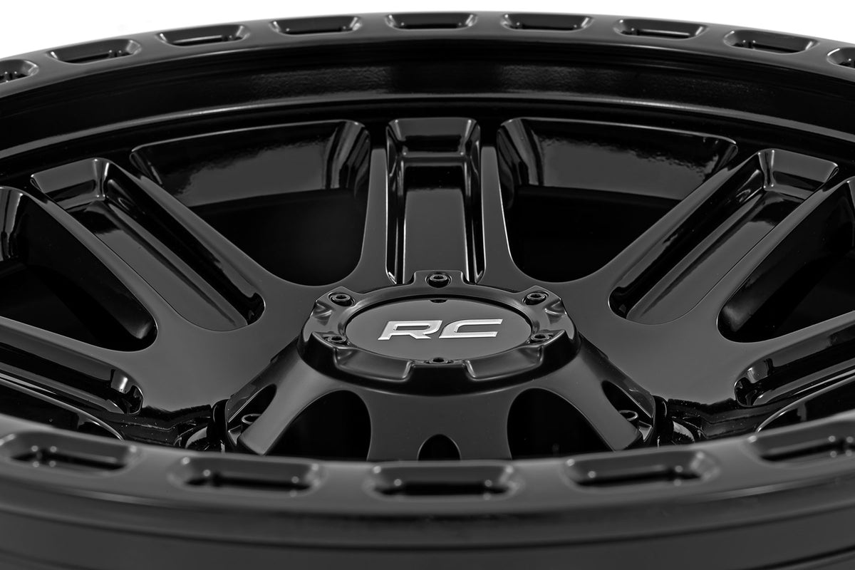 Rough Country 84 Series Wheel | Gloss Black | 17x8.5 | 6x135 | +0mm - RC Wheels (Image 4 of 6)