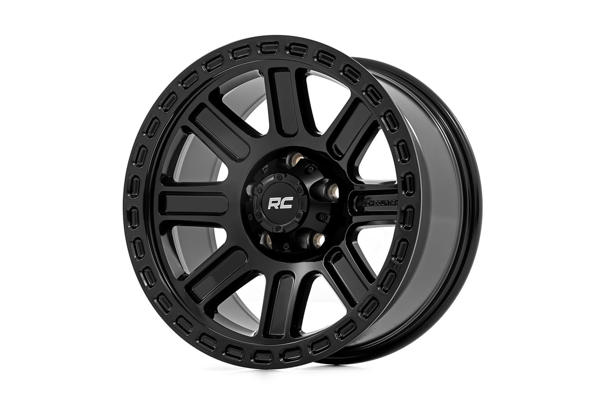 Rough Country 84 Series Wheel | Gloss Black | 17x8.5 | 6x135 | +0mm - RC Wheels (Image 1 of 6)