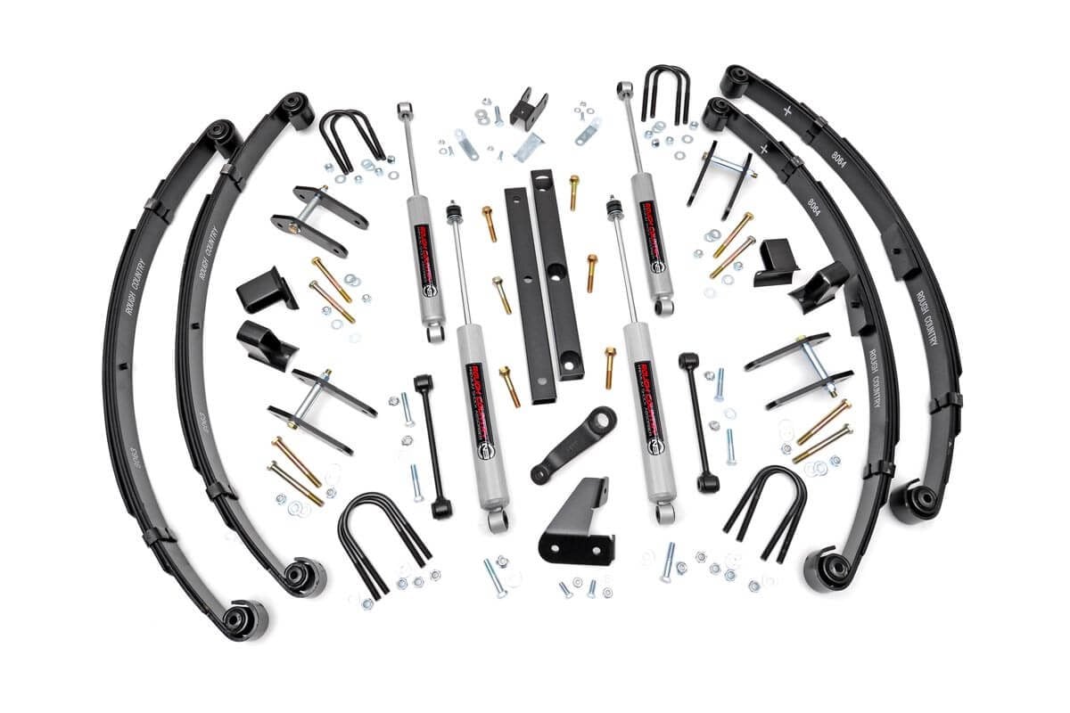 4.5 Inch Lift Kit | Power Steering | Jeep Wrangler YJ 4WD (1987-1995) - Susp Lift Kits 4wd