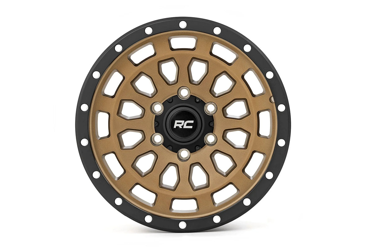 Rough Country 87 Series Wheel | Simulated Beadlock | Bronze/Black | 17x8.5 | 6x5.5 |+25mm - RC Wheels (Image 2 of 6)