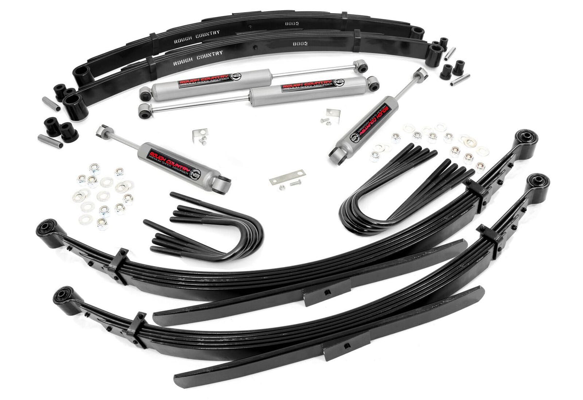 Rough Country 26530 2 Inch Lift | 56 Inch Rear Springs | Chevy/GMC 3/4-Ton Suburban/C25/K25 Truck (77-87) - Image 1