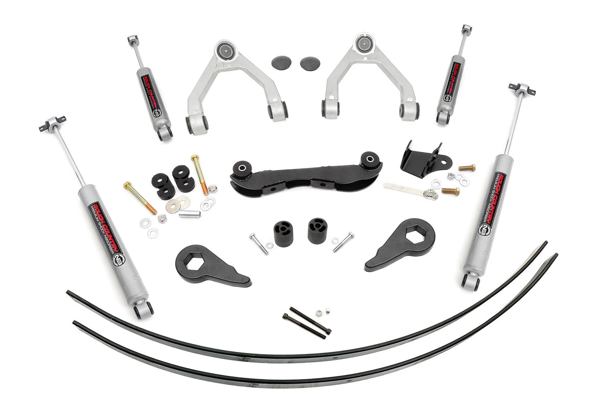 Rough Country 17030 2-3 Inch Lift Kit | Rear AAL | Chevy/GMC 1500 Truck & SUV 4WD (1988-1999) - Image 2