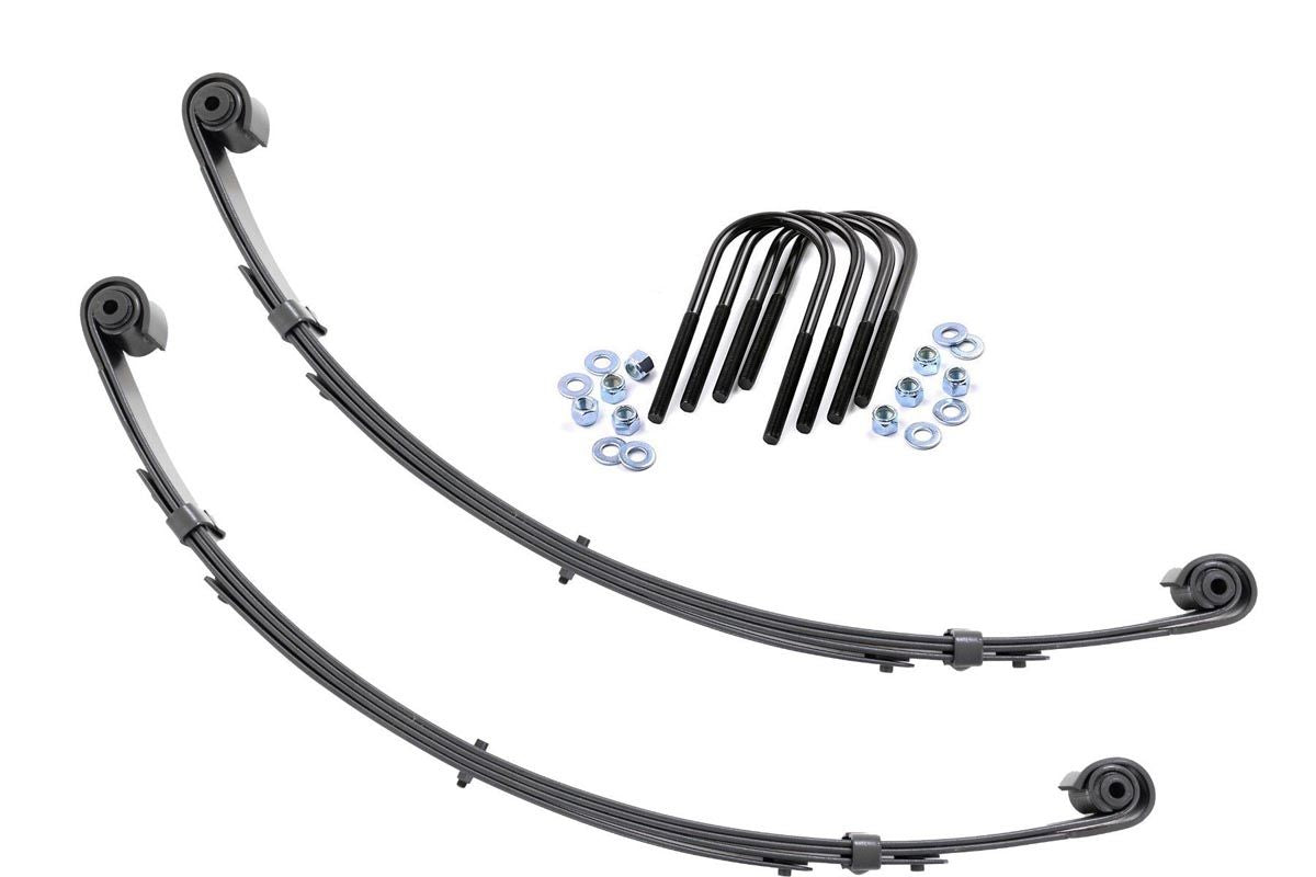 Front Leaf Springs | Military Wrap | 4" Lift| Pair | Jeep Wrangler YJ (87-95) - Susp Accessories (Image 1 of 4)