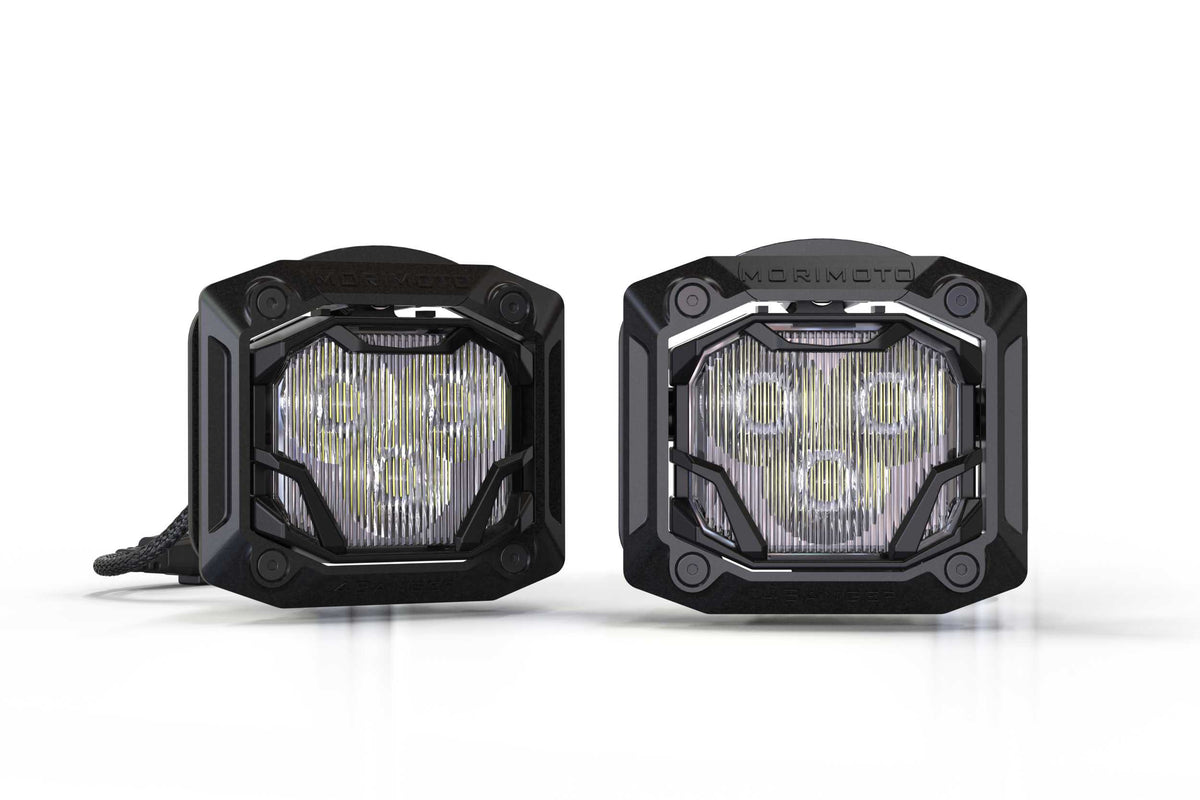 Morimoto 4Banger Adjustable Flush-Mount Kit: (NCS White Flood Beam) - Off Road - Universal (Image 1 of 4)