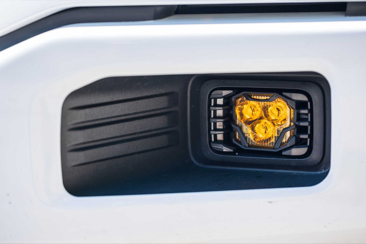4Banger Fog Lights: 17-22 Super Duty (NCS Yellow Combo Beam) - Off Road - Veh. Spec (Image 2 of 4)