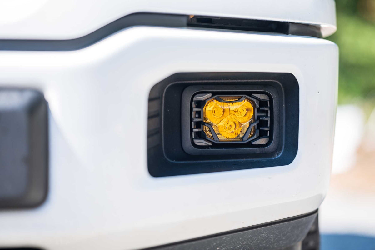 4Banger Fog Lights: 17-22 Super Duty (HXB Yellow Combo Beam) - Off Road - Veh. Spec (Image 3 of 5)