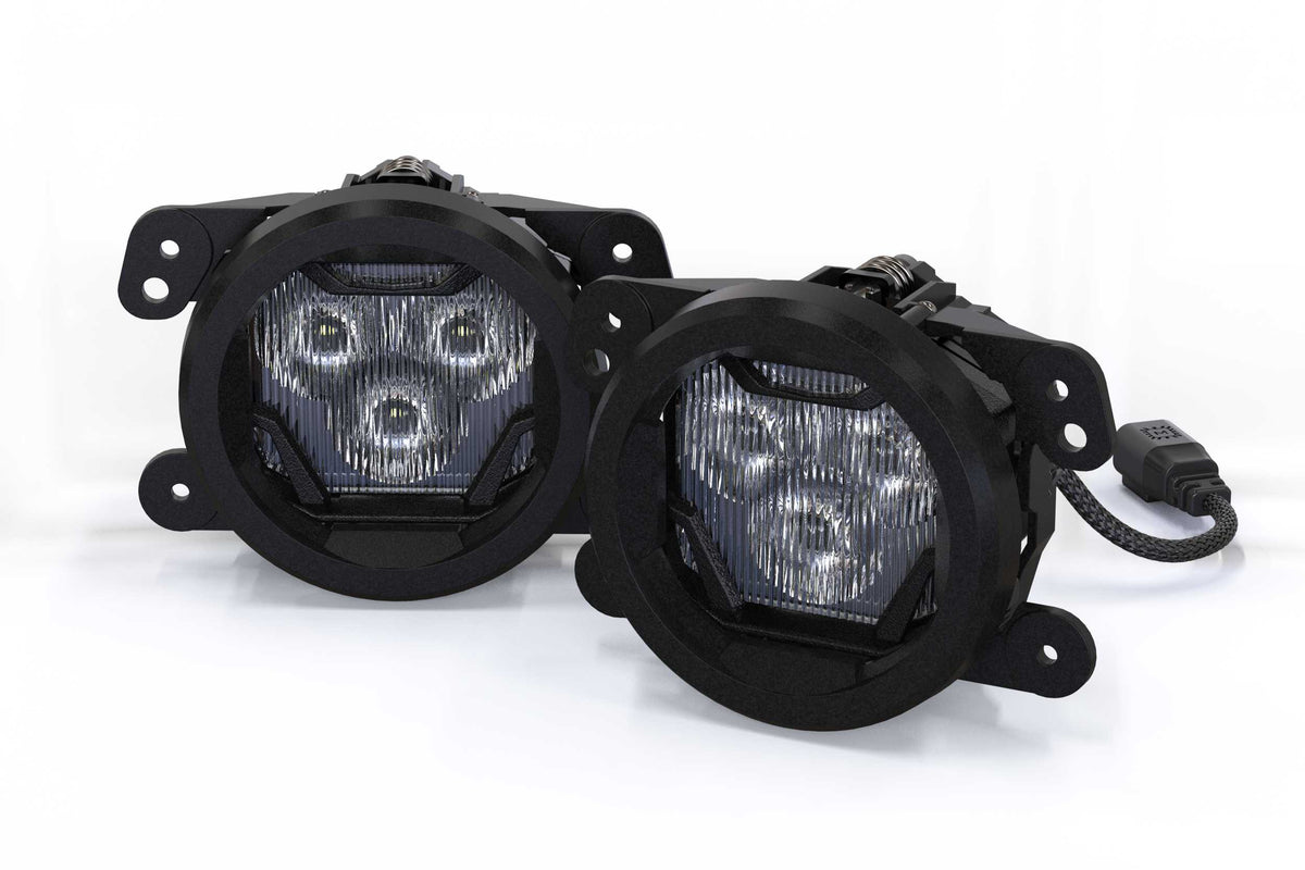 4Banger Fog Lights: 14-17 Cherokee (HXB White SAE Wide Beam) - Off Road - Veh. Spec (Image 2 of 6)