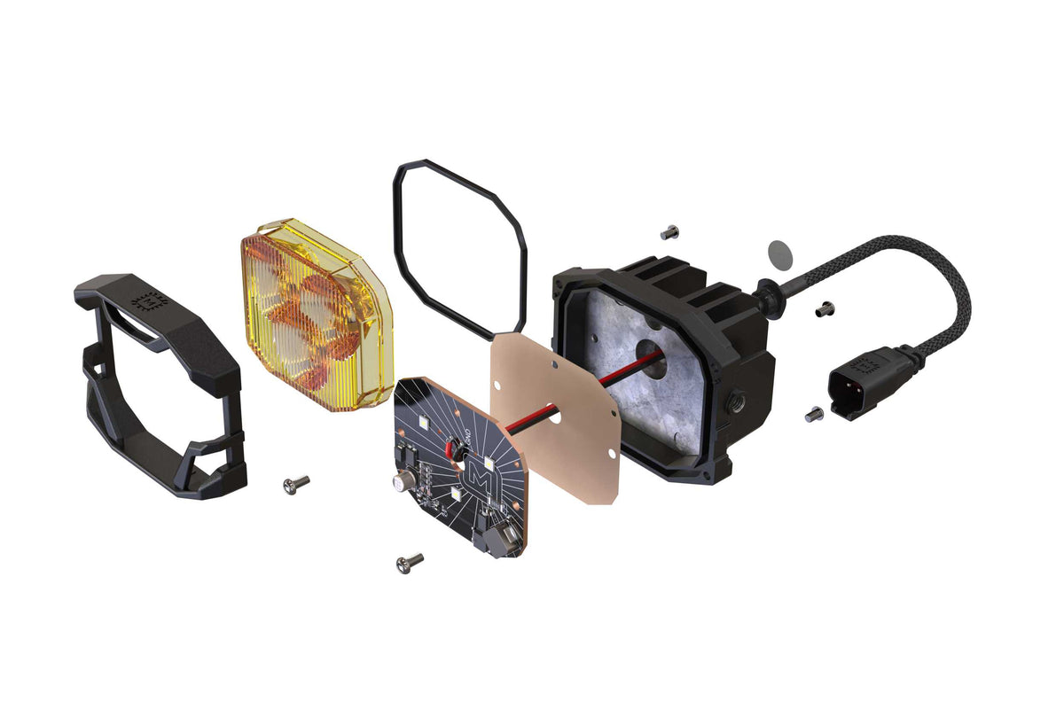 4Banger Fog Lights: 09-12 Ram 1500 (NCS Yellow Spot Beam) - Off Road - Veh. Spec (Image 5 of 6)