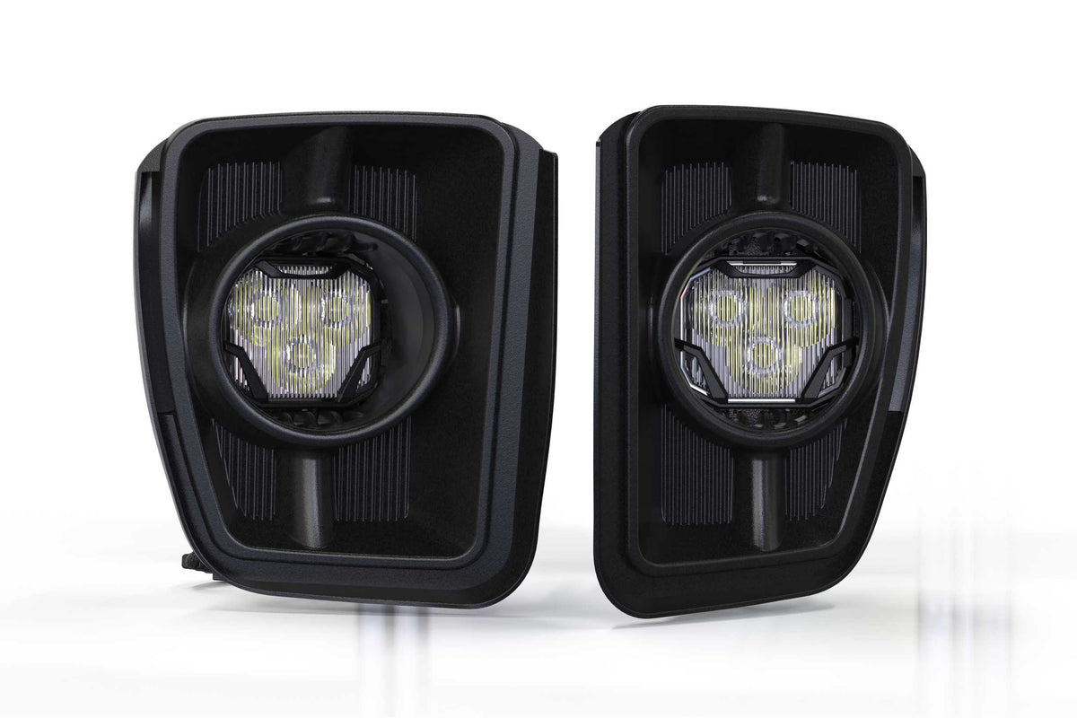 4Banger Fog Lights: 13-18 Ram 1500 (NCS White Spot Beam) - Off Road - Veh. Spec (Image 1 of 6)