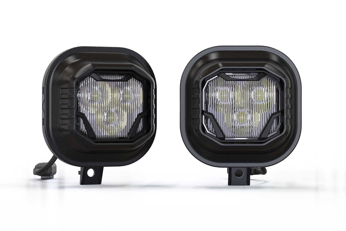 4Banger Fog Lights: 99-16 Super Duty (HXB White Spot Beam) - Off Road - Veh. Spec (Image 1 of 6)