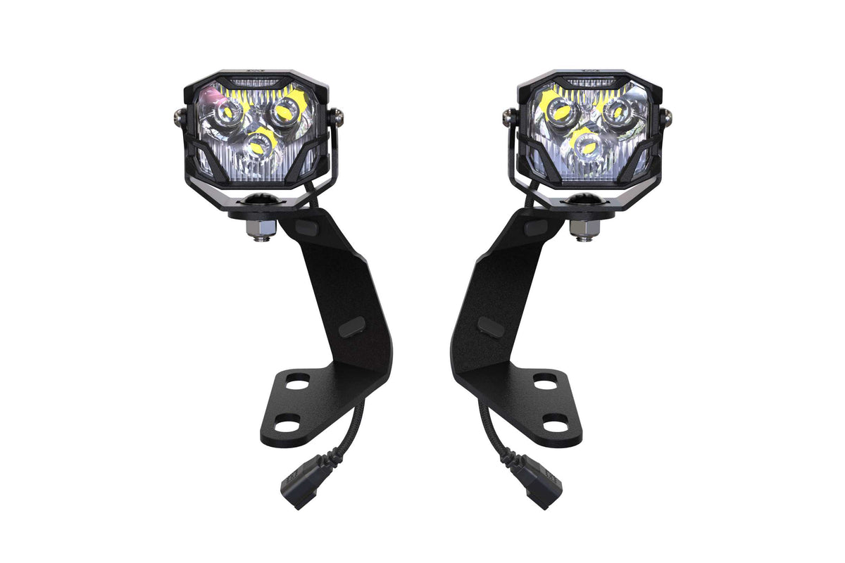 Morimoto 4Banger Ditch Light Kit: 14-24 4Runner (NCS Yellow SAE Wide Beam) - Off Road - Veh. Spec (Image 1 of 5)