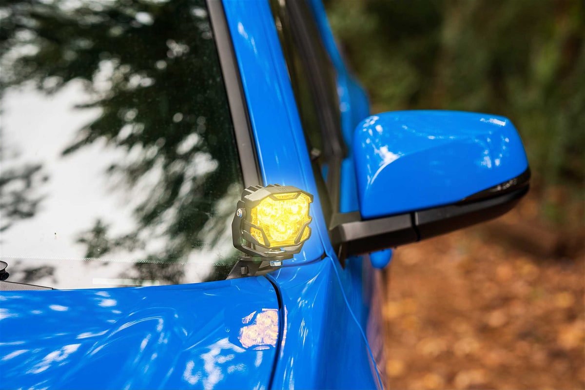 Morimoto 4Banger Ditch Light Kit: 16-23 Tacoma (NCS White SAE Wide Beam) - Off Road - Veh. Spec (Image 3 of 5)
