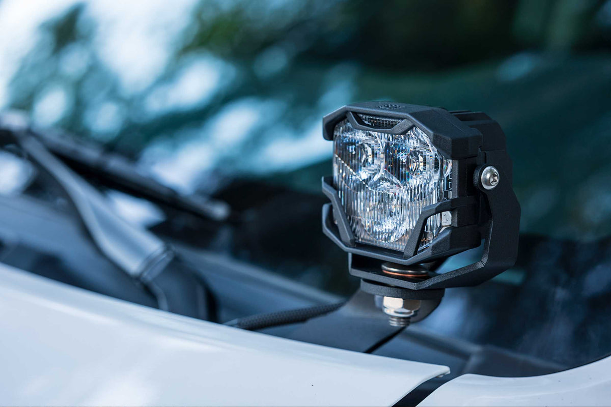Morimoto 4Banger Ditch Light Kit: 07-13 Tundra (HXB White Combo Beam) - Off Road - Veh. Spec (Image 2 of 4)
