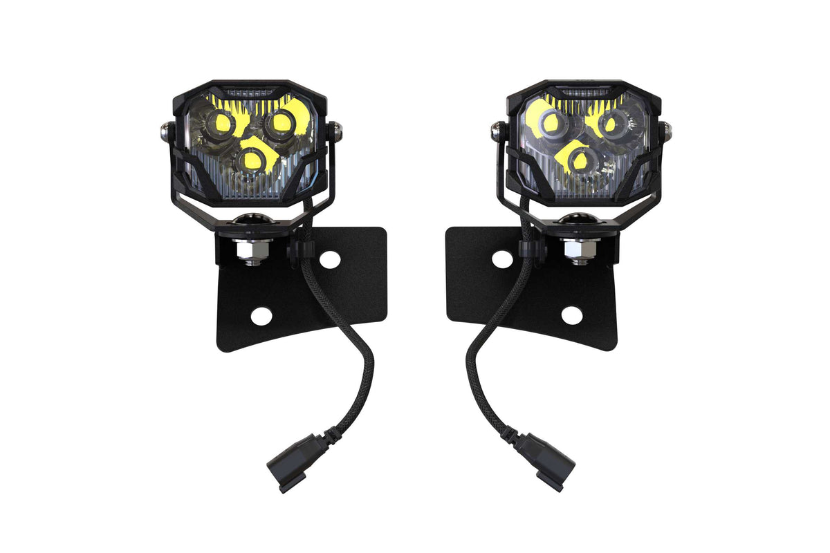 Morimoto 4Banger Ditch Light Kit: Wrangler JK (NCS White SAE Wide Beam) - Off Road - Veh. Spec (Image 1 of 4)