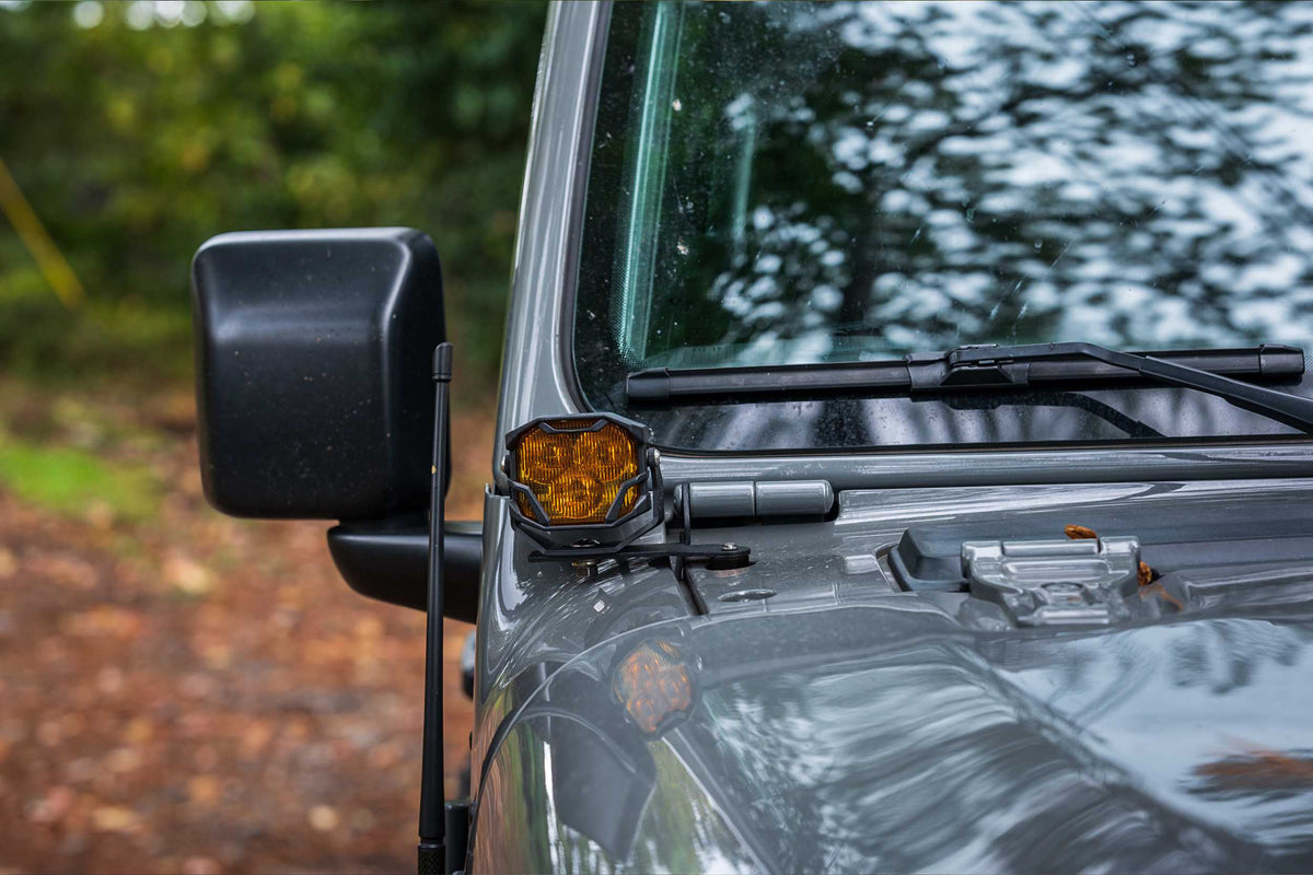 Morimoto 4Banger Ditch Light Kit: Wrangler JL (HXB White SAE Wide Beam) - Off Road - Veh. Spec (Image 3 of 5)