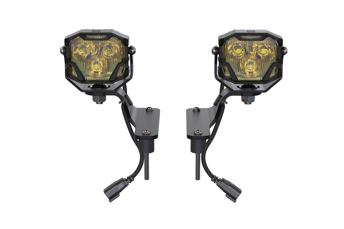 Morimoto 4Banger Ditch Light Kit: Gladiator JT (HXB Yellow Spot Beam) - Off Road - Veh. Spec (Image 1 of 6)